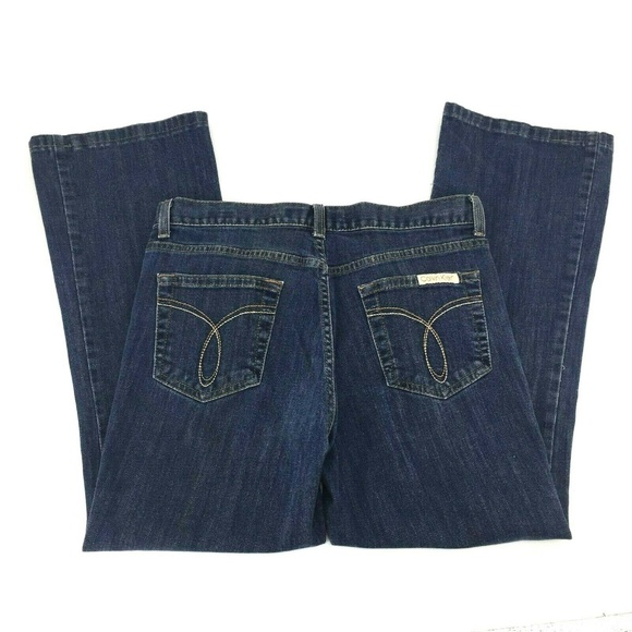 Calvin Klein Flare Fit Jeans Medium Wash Size 8 - Picture 2 of 7